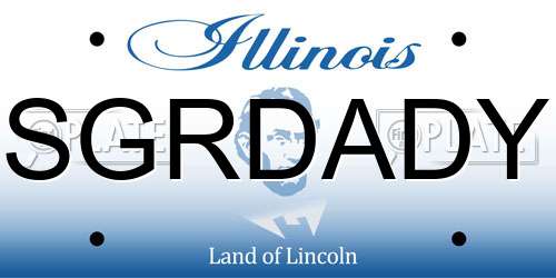 SGRDADY Illinois License Plate