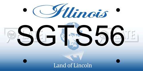 SGTS56 Illinois License Plate