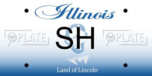 SH Illinois License Plate