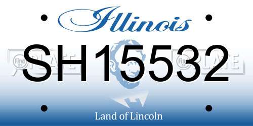 SH15532 Illinois License Plate