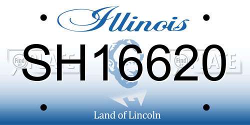 SH16620 Illinois License Plate