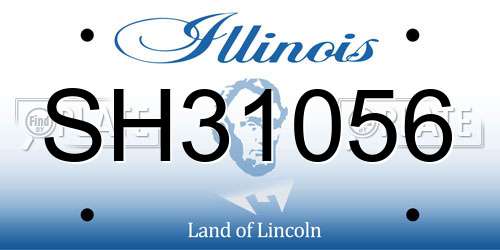 SH31056 Illinois License Plate