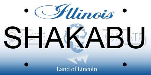 SHAKABU Illinois License Plate