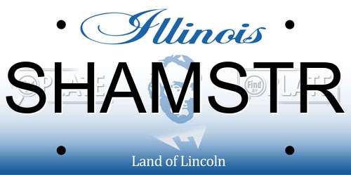 SHAMSTR Illinois License Plate