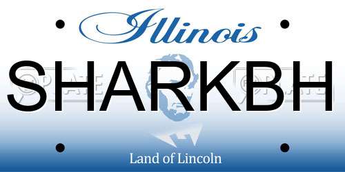 SHARKBH Illinois License Plate