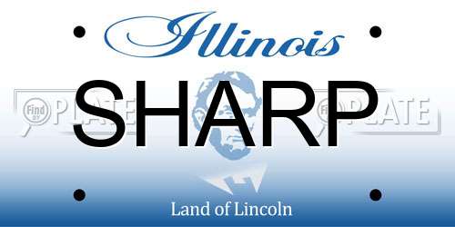 SHARP Illinois License Plate