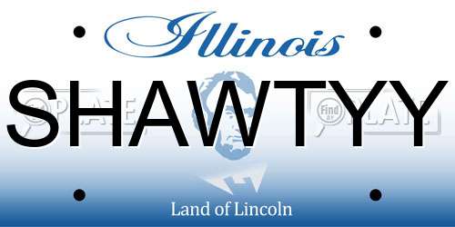 SHAWTYY Illinois License Plate