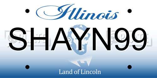 SHAYN99 Illinois License Plate