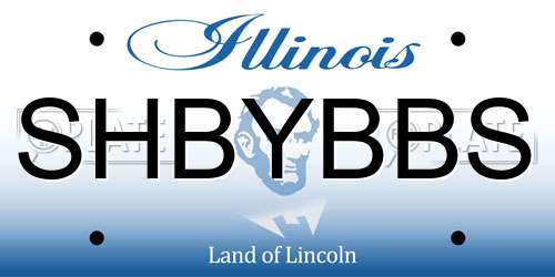 SHBYBBS Illinois License Plate