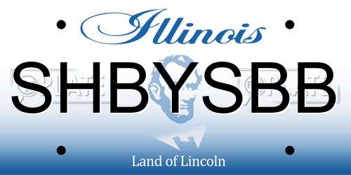 SHBYSBB Illinois License Plate