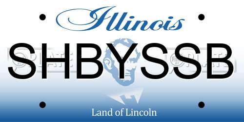 SHBYSSB Illinois License Plate