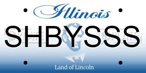 SHBYSSS Illinois License Plate