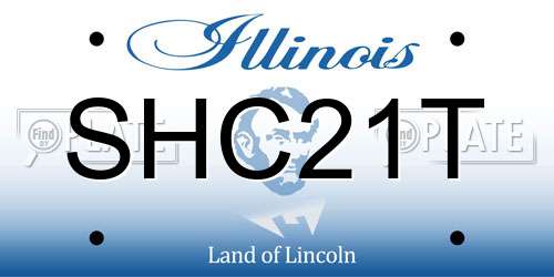 SHC21T Illinois License Plate