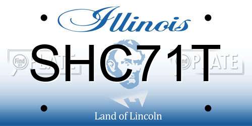 SHC71T Illinois License Plate