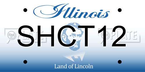 SHCT12 Illinois License Plate