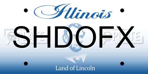 SHDOFX Illinois License Plate