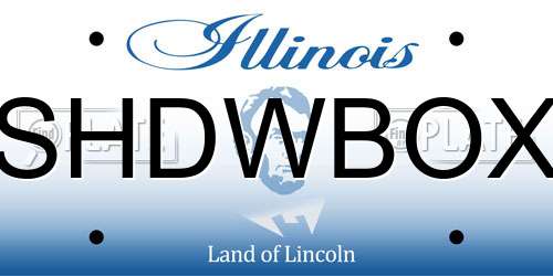 SHDWBOX Illinois License Plate