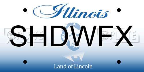 SHDWFX Illinois License Plate
