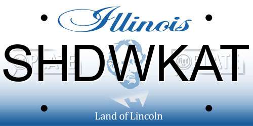 SHDWKAT Illinois License Plate