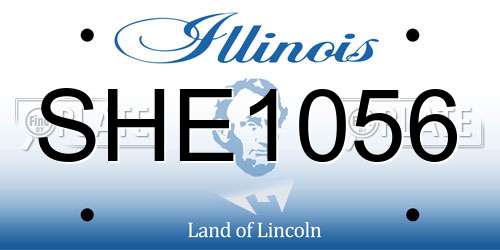 SHE1056 Illinois License Plate