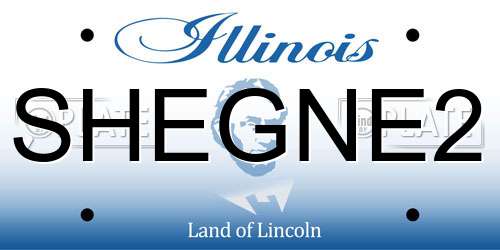SHEGNE2 Illinois License Plate