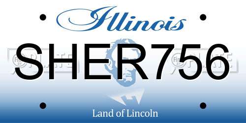 SHER756 Illinois License Plate