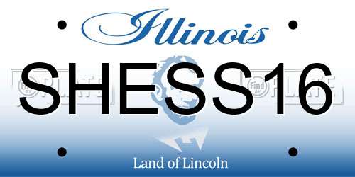 SHESS16 Illinois License Plate