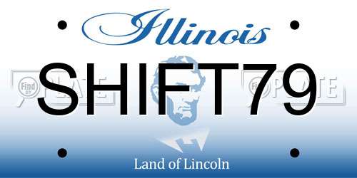 SHIFT79 Illinois License Plate