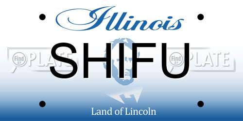 SHIFU Illinois License Plate