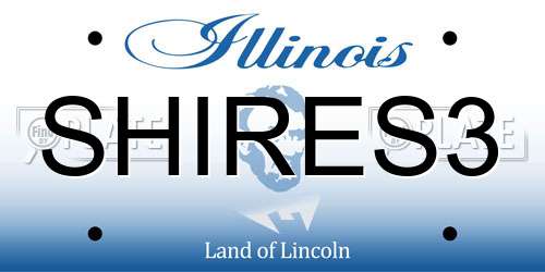 SHIRES3 Illinois License Plate