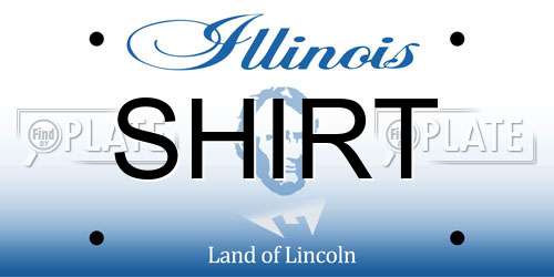 SHIRT Illinois License Plate
