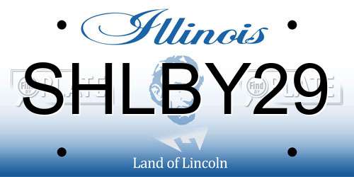 SHLBY29 Illinois License Plate