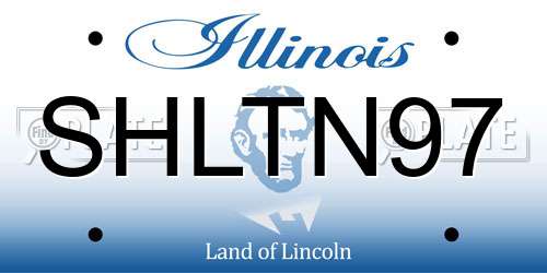 SHLTN97 Illinois License Plate