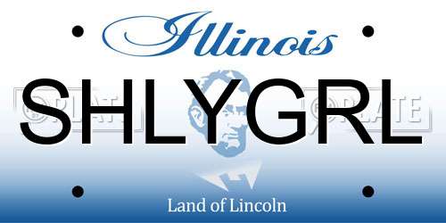 SHLYGRL Illinois License Plate