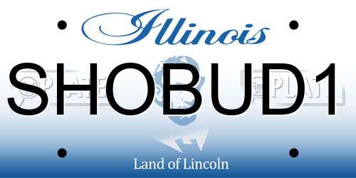 SHOBUD1 Illinois License Plate