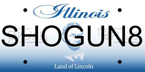 SHOGUN8 Illinois License Plate