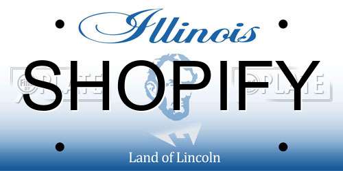 SHOPIFY Illinois License Plate