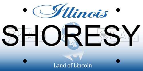 SHORESY Illinois License Plate