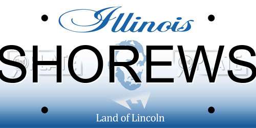 SHOREWS Illinois License Plate