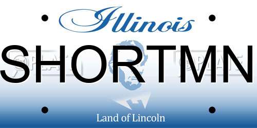 SHORTMN Illinois License Plate