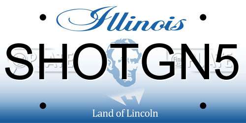 SHOTGN5 Illinois License Plate