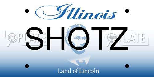SHOTZ Illinois License Plate