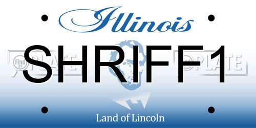 SHRIFF1 Illinois License Plate