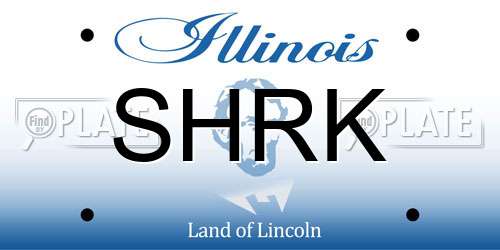 SHRK Illinois License Plate
