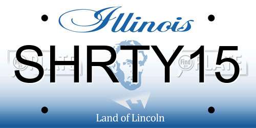 SHRTY15 Illinois License Plate