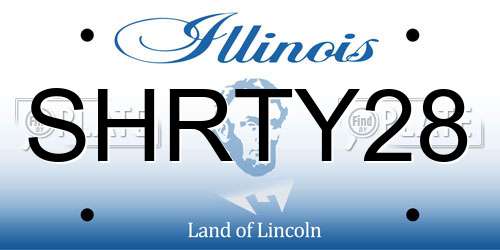 SHRTY28 Illinois License Plate
