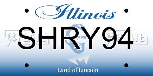 SHRY94 Illinois License Plate