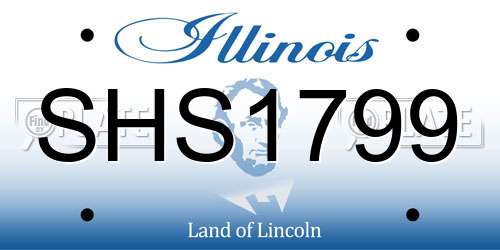 SHS1799 Illinois License Plate