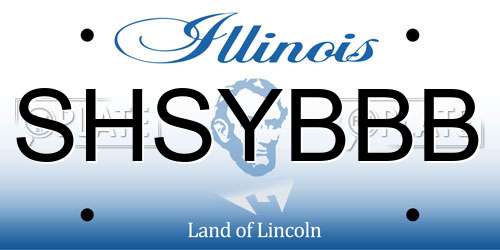 SHSYBBB Illinois License Plate