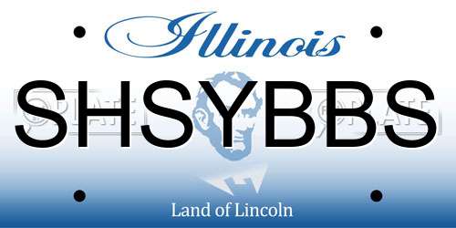 SHSYBBS Illinois License Plate